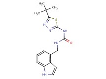 N-(5-tert-butyl-1,3,4-thiadiazol-2-yl)-N'-(1H-indol-4-ylmethyl)urea