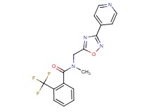 N-methyl-N-{[3-(4-pyridinyl)-1,2,4-oxadiazol-5-yl]methyl}-2-(trifluoromethyl)benzamide