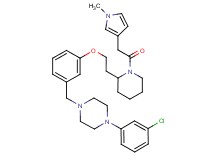 1-(3-chlorophenyl)-4-[3-(2-{1-[(1-methyl-1H-pyrrol-3-yl)acetyl]-2-piperidinyl}ethoxy)benzyl]piperazine