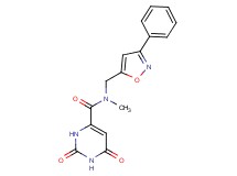 N-methyl-2,6-dioxo-N-[(3-phenyl-5-isoxazolyl)methyl]-1,2,3,6-tetrahydro-4-pyrimidinecarboxamide