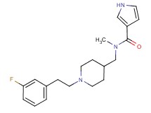 N-({1-[2-(3-fluorophenyl)ethyl]piperidin-4-yl}methyl)-N-methyl-1H-pyrrole-3-carboxamide