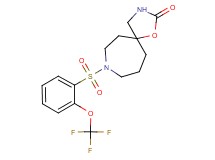8-{[2-(trifluoromethoxy)phenyl]sulfonyl}-1-oxa-3,8-diazaspiro[4.6]undecan-2-one