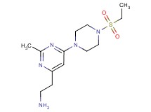 (2-{6-[4-(ethylsulfonyl)piperazin-1-yl]-2-methylpyrimidin-4-yl}ethyl)amine