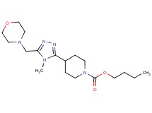 butyl 4-[4-methyl-5-(morpholin-4-ylmethyl)-4H-1,2,4-triazol-3-yl]piperidine-1-carboxylate