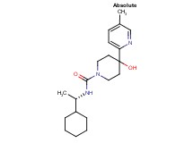 N-[(1S)-1-cyclohexylethyl]-4-hydroxy-4-(5-methylpyridin-2-yl)piperidine-1-carboxamide