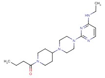 2-[4-(1-butyrylpiperidin-4-yl)piperazin-1-yl]-N-ethylpyrimidin-4-amine