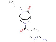 (1S*,5R*)-3-[(6-amino-3-pyridinyl)carbonyl]-6-propyl-3,6-diazabicyclo[3.2.2]nonan-7-one