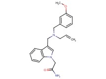 2-(3-{[allyl(3-methoxybenzyl)amino]methyl}-1H-indol-1-yl)acetamide