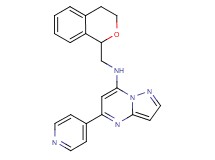 N-(3,4-dihydro-1H-isochromen-1-ylmethyl)-5-(4-pyridinyl)pyrazolo[1,5-a]pyrimidin-7-amine
