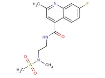 7-fluoro-2-methyl-N-{2-[methyl(methylsulfonyl)amino]ethyl}quinoline-4-carboxamide