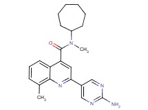 2-(2-aminopyrimidin-5-yl)-N-cycloheptyl-N,8-dimethylquinoline-4-carboxamide