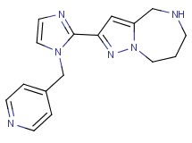 2-[1-(4-pyridinylmethyl)-1H-imidazol-2-yl]-5,6,7,8-tetrahydro-4H-pyrazolo[1,5-a][1,4]diazepine dihydrochloride