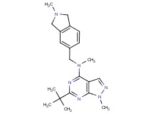 6-tert-butyl-N,1-dimethyl-N-[(2-methyl-2,3-dihydro-1H-isoindol-5-yl)methyl]-1H-pyrazolo[3,4-d]pyrimidin-4-amine