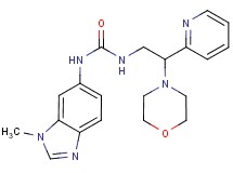 N-(1-methyl-1H-benzimidazol-6-yl)-N'-(2-morpholin-4-yl-2-pyridin-2-ylethyl)urea