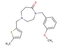 4-(3-methoxybenzyl)-1-[(5-methyl-2-thienyl)methyl]-1,4-diazepan-5-one