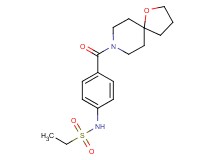 N-[4-(1-oxa-8-azaspiro[4.5]dec-8-ylcarbonyl)phenyl]ethanesulfonamide