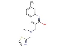 7-methyl-3-{[methyl(1,3-thiazol-2-ylmethyl)amino]methyl}-2-quinolinol