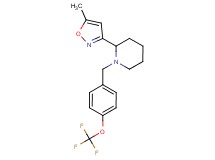 2-(5-methylisoxazol-3-yl)-1-[4-(trifluoromethoxy)benzyl]piperidine