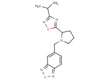 5-{[2-(3-isopropyl-1,2,4-oxadiazol-5-yl)-1-pyrrolidinyl]methyl}-2,1,3-benzothiadiazole