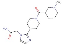 2-(2-{1-[(1-methyl-3-piperidinyl)carbonyl]-4-piperidinyl}-1H-imidazol-1-yl)acetamide