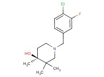 (4S*)-1-(4-chloro-3-fluorobenzyl)-3,3,4-trimethylpiperidin-4-ol