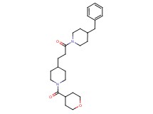 4-benzyl-1-{3-[1-(tetrahydro-2H-pyran-4-ylcarbonyl)-4-piperidinyl]propanoyl}piperidine