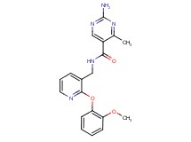 2-amino-N-{[2-(2-methoxyphenoxy)pyridin-3-yl]methyl}-4-methylpyrimidine-5-carboxamide