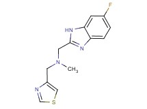 1-(6-fluoro-1H-benzimidazol-2-yl)-N-methyl-N-(1,3-thiazol-4-ylmethyl)methanamine