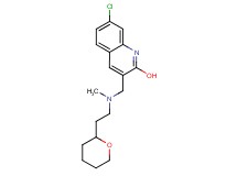 7-chloro-3-({methyl[2-(tetrahydro-2H-pyran-2-yl)ethyl]amino}methyl)-2-quinolinol