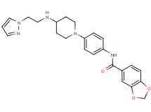 N-[4-(4-{[2-(1H-pyrazol-1-yl)ethyl]amino}-1-piperidinyl)phenyl]-1,3-benzodioxole-5-carboxamide