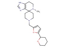 5-methyl-1'-{[5-(tetrahydro-2H-pyran-2-yl)-2-furyl]methyl}-1,5,6,7-tetrahydrospiro[imidazo[4,5-c]pyridine-4,4'-piperidine]