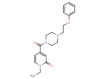1-ethyl-4-{[4-(2-phenoxyethyl)-1-piperazinyl]carbonyl}-2(1H)-pyridinone