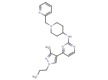 4-(3-methyl-1-propyl-1H-pyrazol-4-yl)-N-[1-(pyridin-2-ylmethyl)piperidin-4-yl]pyrimidin-2-amine