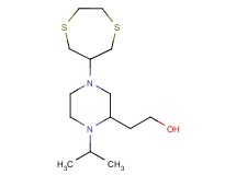 2-[4-(1,4-dithiepan-6-yl)-1-isopropyl-2-piperazinyl]ethanol