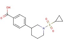 4-[1-(cyclopropylsulfonyl)piperidin-3-yl]benzoic acid