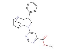 methyl 6-[(3R*,3aR*,7aR*)-3-phenylhexahydro-4,7-ethanopyrrolo[3,2-b]pyridin-1(2H)-yl]pyrimidine-4-carboxylate