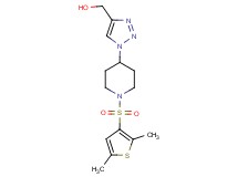 (1-{1-[(2,5-dimethyl-3-thienyl)sulfonyl]-4-piperidinyl}-1H-1,2,3-triazol-4-yl)methanol
