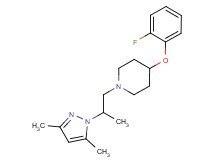 1-[2-(3,5-dimethyl-1H-pyrazol-1-yl)propyl]-4-(2-fluorophenoxy)piperidine trifluoroacetate