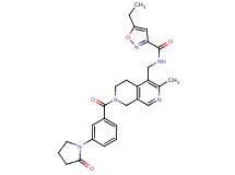 5-ethyl-N-({3-methyl-7-[3-(2-oxo-1-pyrrolidinyl)benzoyl]-5,6,7,8-tetrahydro-2,7-naphthyridin-4-yl}methyl)-3-isoxazolecarboxamide