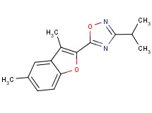 5-(3,5-dimethyl-1-benzofuran-2-yl)-3-isopropyl-1,2,4-oxadiazole