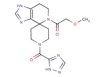 5-(methoxyacetyl)-1'-(1H-1,2,4-triazol-5-ylcarbonyl)-1,5,6,7-tetrahydrospiro[imidazo[4,5-c]pyridine-4,4'-piperidine]