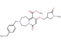 methyl 3-(4-ethylbenzyl)-9-[(1-methyl-5-oxo-3-pyrrolidinyl)methoxy]-7-oxo-1,2,3,4,5,7-hexahydropyrido[1,2-d][1,4]diazepine-10-carboxylate