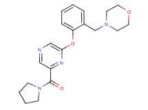 4-(2-{[6-(pyrrolidin-1-ylcarbonyl)pyrazin-2-yl]oxy}benzyl)morpholine
