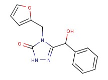 4-(2-furylmethyl)-5-[hydroxy(phenyl)methyl]-2,4-dihydro-3H-1,2,4-triazol-3-one