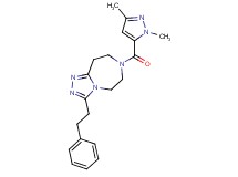 7-[(1,3-dimethyl-1H-pyrazol-5-yl)carbonyl]-3-(2-phenylethyl)-6,7,8,9-tetrahydro-5H-[1,2,4]triazolo[4,3-d][1,4]diazepine