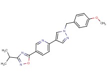 5-(3-isopropyl-1,2,4-oxadiazol-5-yl)-2-[1-(4-methoxybenzyl)-1H-pyrazol-4-yl]pyridine