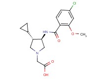{rel-(3R,4S)-3-[(4-chloro-2-methoxybenzoyl)amino]-4-cyclopropyl-1-pyrrolidinyl}acetic acid hydrochloride