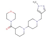 1'-[(1-methyl-1H-pyrazol-4-yl)methyl]-3-(morpholin-4-ylcarbonyl)-1,4'-bipiperidine