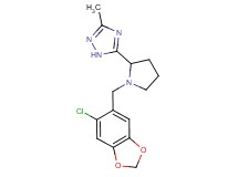 5-{1-[(6-chloro-1,3-benzodioxol-5-yl)methyl]pyrrolidin-2-yl}-3-methyl-1H-1,2,4-triazole