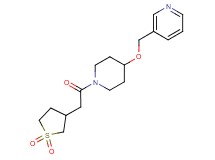 3-[({1-[(1,1-dioxidotetrahydro-3-thienyl)acetyl]-4-piperidinyl}oxy)methyl]pyridine